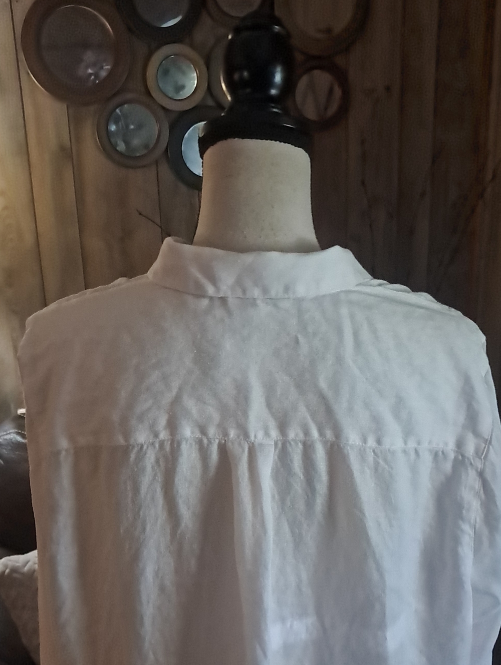 J Jill Love Linen Classic White Linen Button Front Shirt Preppy Resortwear Vacay - Picture 7 of 10